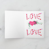 Valentinstag Grußkarte Feiertagskarte (Innenseite)