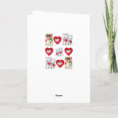 Valentinstag Grußkarte Feiertagskarte (Rückseite)
