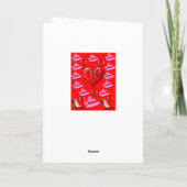 Valentinstag Grußkarte Feiertagskarte (Rückseite)