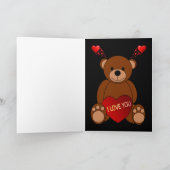 Valentinstag Grußkarte Feiertagskarte (Innenseite)