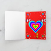 Valentinstag Grußkarte Feiertagskarte (Innenseite)