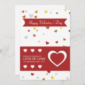 Valentinstag Grußkarte Feiertagskarte (Vorne/Hinten)