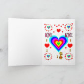 Valentinstag Grußkarte Feiertagskarte (Innenseite)