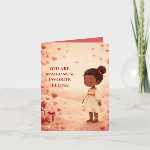 Valentinstag Grußkarte für Afroamerikaner Einladung