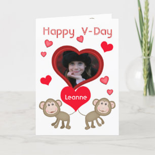 Valentinstag Grußkarte für das benutzerdefinierte  Feiertagskarte