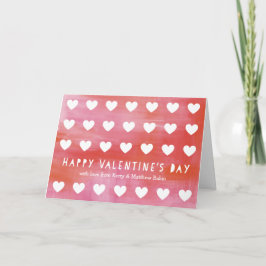 Valentinstag-Grußkarte für das gestrichene Herz Feiertagskarte