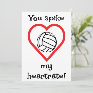 Valentinstag-Grußkarte für Volleyball-Kinder im Kl Feiertagskarte