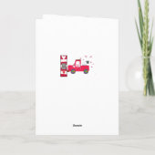 Valentinstag Grußkarte ist Valentinschaf Feiertagskarte (Rückseite)