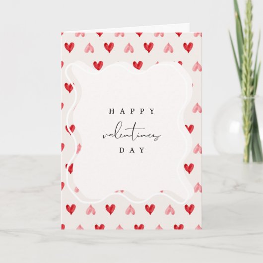 Valentinstag-Grußkarte Karte (Vorderseite)