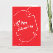Valentinstag-Grußkarte Karte (Vorderseite)