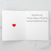Valentinstag Grußkarte. Karte (Innenseite)