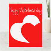 Valentinstag Grußkarte. Karte (Vorderseite)