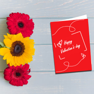 Valentinstag-Grußkarte Karte