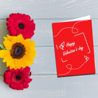 Valentinstag-Grußkarte Karte