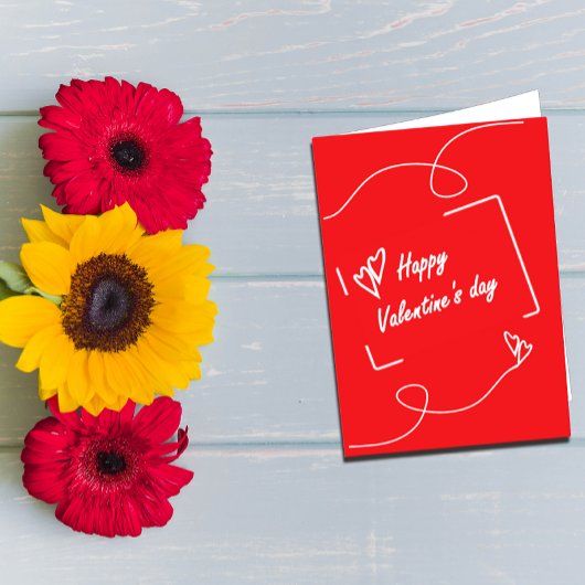 Valentinstag-Grußkarte Karte