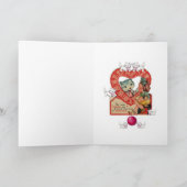 Valentinstag Grußkarte Kitten Vintag Feiertagskarte (Innenseite)