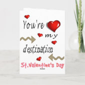 Valentinstag Grußkarte Mein Ziel Feiertagskarte (Rückseite)