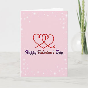 Valentinstag-Grußkarte mit Herzen Karte