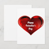 Valentinstag-Grußkarte Mitteilungskarte (Vorne/Hinten)