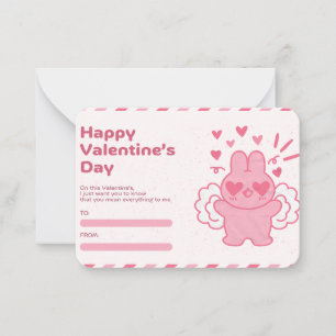 Valentinstag-Grußkarte Mitteilungskarte