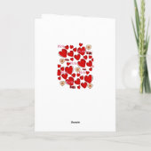 Valentinstag Grußkarte Paris Frankreich Feiertagskarte (Rückseite)