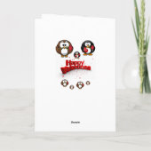 Valentinstag Grußkarte Pinguin Feiertagskarte (Rückseite)