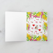 Valentinstag Grußkarte Teddy Bear Feiertagskarte (Innenseite)