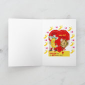 Valentinstag Grußkarte Vintag Banana Cashew Feiertagskarte (Innenseite)