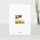 Valentinstag Grußkarte Vintag Feiertagskarte (Rückseite)