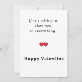 Valentinstag Grußkarten Einfach | Valentinstag Feiertagskarte