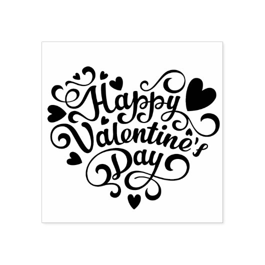 Valentinstag Gummi-Briefmarke Gummistempel (Prägung)