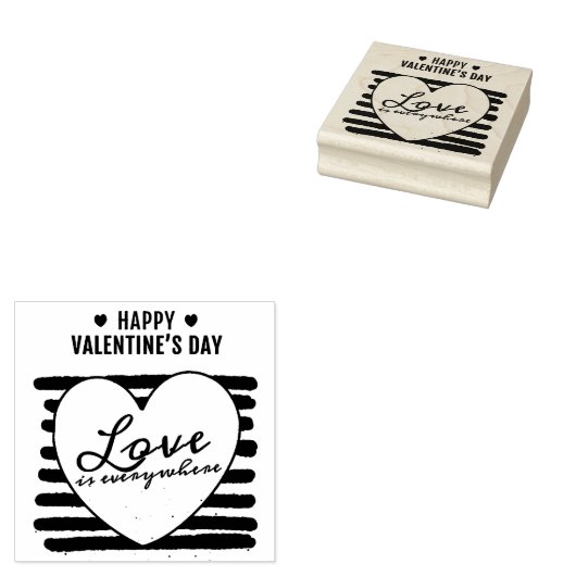 Valentinstag Gummistempel (Stempel)