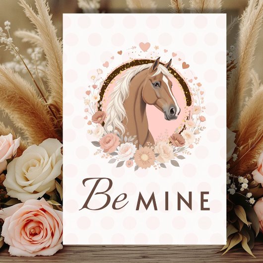 Valentinstag-Haflinger-Pferd  Feiertagskarte