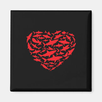 Valentinstag Haie Herz Meer Tierliebhaber Ozean Wi Magnet