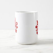 Valentinstag Hallo Liebe Kaffeetasse (Mittel)