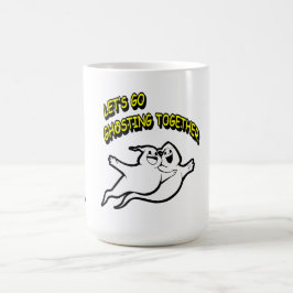 Valentinstag Halloween Ghosting Zusammen Tasse