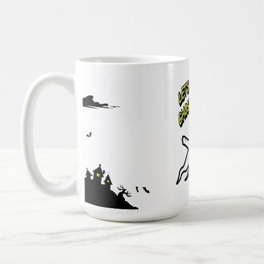 Valentinstag Halloween Ghosting Zusammen Tasse (Links)