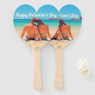 Valentinstag Hand Fan Custom Foto und Text Fächer