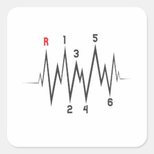 Valentinstag Handgelenkhalterung Quadratischer Aufkleber