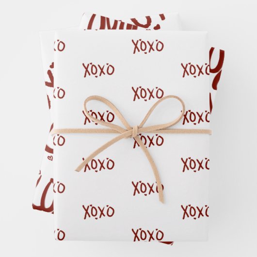 Valentinstag-Handzeichen Geschenkpapier Set (Beispiel)