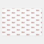 Valentinstag-Handzeichen Geschenkpapier Set (Vorderseite)