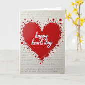 Valentinstag Happy Hearts Day Karte (Gelbe Blume)
