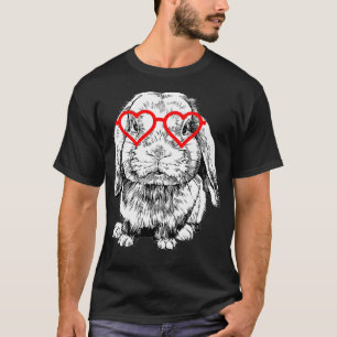 Valentinstag-Hase Holland Lop Mutter Tier T-Shirt