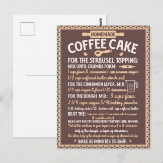 Valentinstag hausgemachte Kaffeekuchen Rezept Postkarte