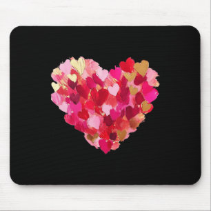 Valentinstag Heart Brushstroke Niedlich Girly Vale Mousepad