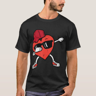 Valentinstag Heart Dab Funny Men Jungs Kinder Todd T-Shirt
