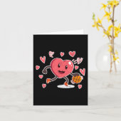 Valentinstag Heart Dunking Basketball Spielercoa Karte (Gelbe Blume)