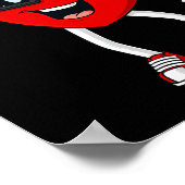 Valentinstag Heart fängt Baseball Fun Boys Poster (Ecke)