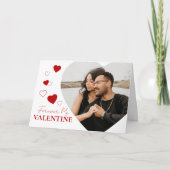 Valentinstag Heart Foto Holiday Karte (Vorderseite)