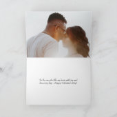 Valentinstag Heart Foto Holiday Karte (Innenseite)